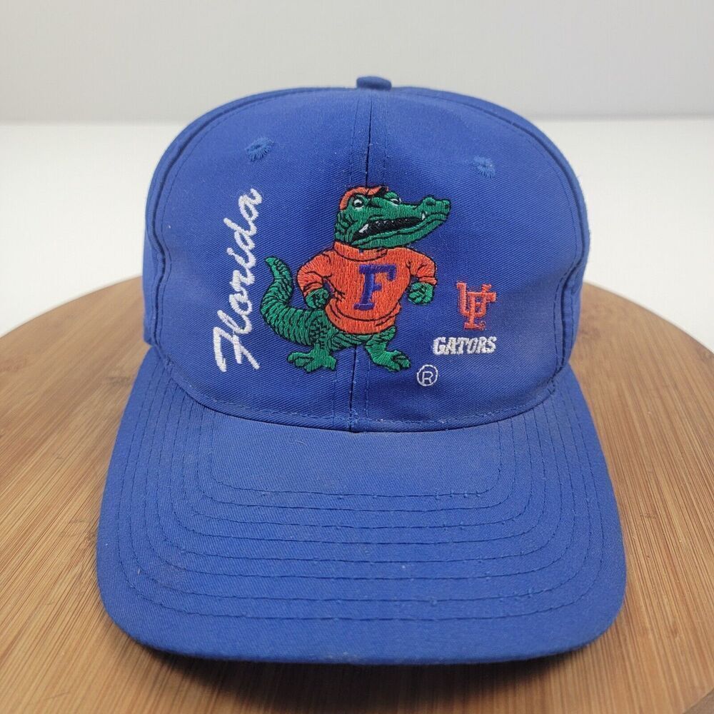 Vintage Florida Gators Blockhead Snapback Hat 90s Front Row Rare‎ Cap Logo